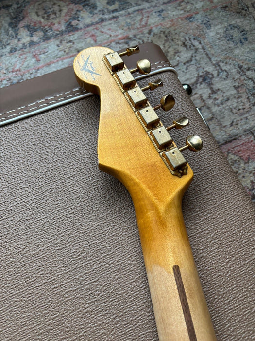 2024 Fender Stratocaster 1957 Custom Shop Relic Limited Edition Black with Gold Hardware w/OHSC