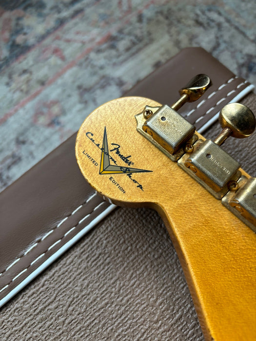 2024 Fender Stratocaster 1957 Custom Shop Relic Limited Edition Black with Gold Hardware w/OHSC