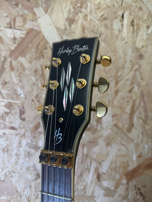 Harley Benton SC Custom Line FR Matte Black/Gold - Pre-Owned
