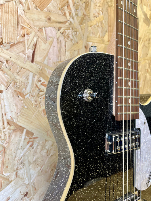 Pre-owned Gretsch G5265 Jet Baritone Black Sparkle w/Bigsby & Grover Tuners Factory
