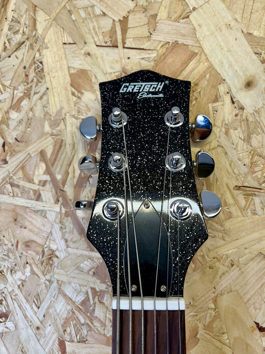 Pre-owned Gretsch G5265 Jet Baritone Black Sparkle w/Bigsby & Grover Tuners Factory