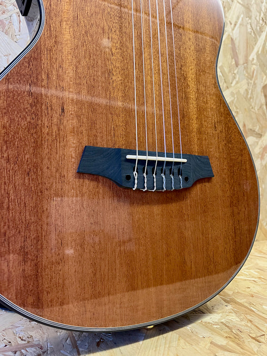 B-STOCK Angel Lopez 4/4 Cutaway Electric Classical Guitar with Solid Body - Natural