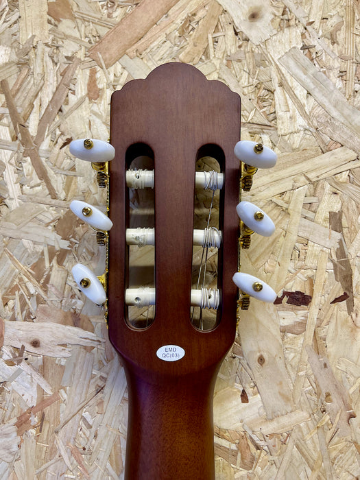 B-STOCK Angel Lopez 4/4 Cutaway Electric Classical Guitar with Solid Body - Natural