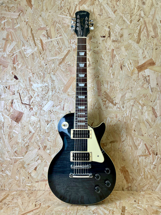 2001 Epiphone Les Paul 7 String Made in Korea - Black Translucent - Pre-owned