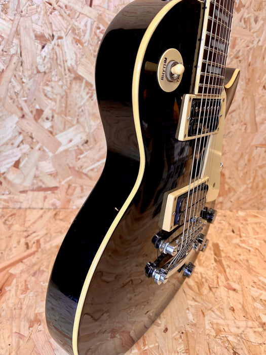 2001 Epiphone Les Paul 7 String Made in Korea - Black Translucent - Pre-owned