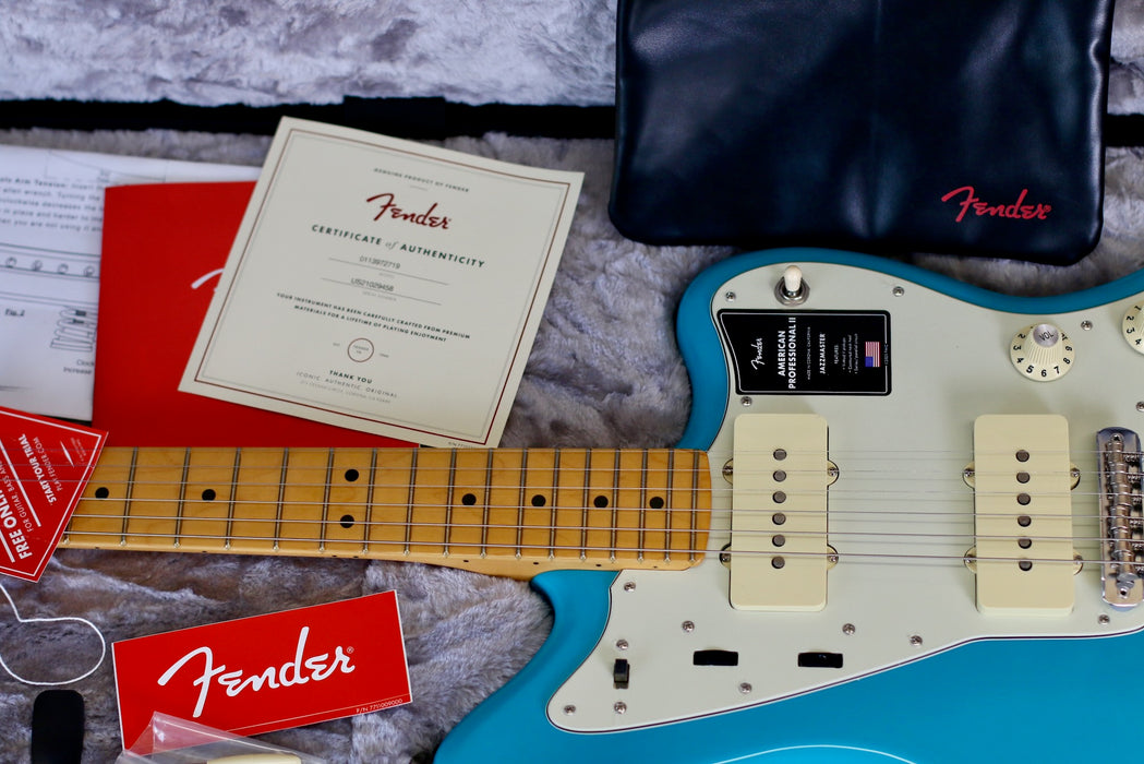 2021 Fender Jazzmaster Professional II in Miami Blue w/OHSC - Pre-owned