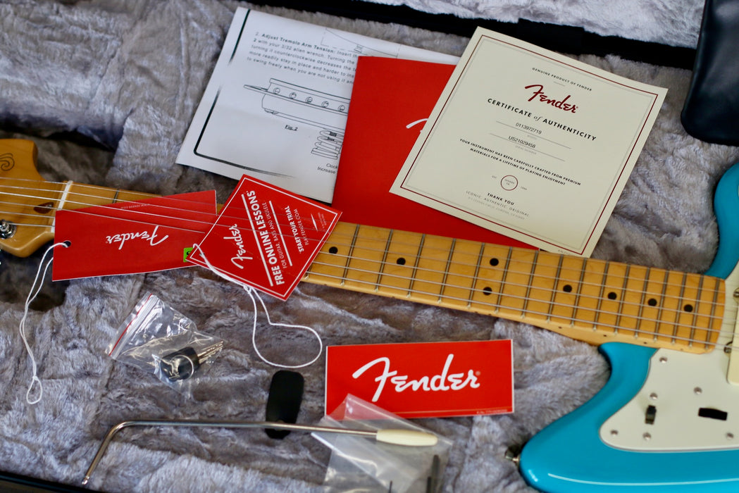 2021 Fender Jazzmaster Professional II in Miami Blue w/OHSC - Pre-owned