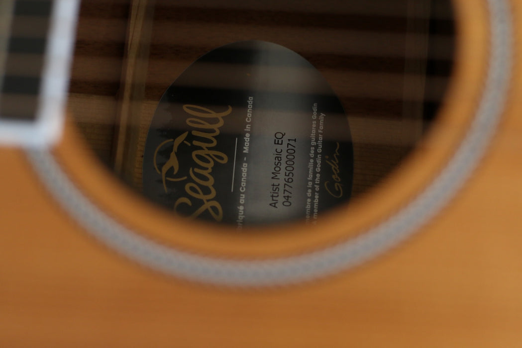 Seagull Artist Mosaic EQ LR Baggs Electro-Acoustic in Natural w/OHSC - Pre-Owned
