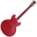Vintage VSA500 ReIssued Semi Acoustic Guitar ~ Left Hand Cherry Red
