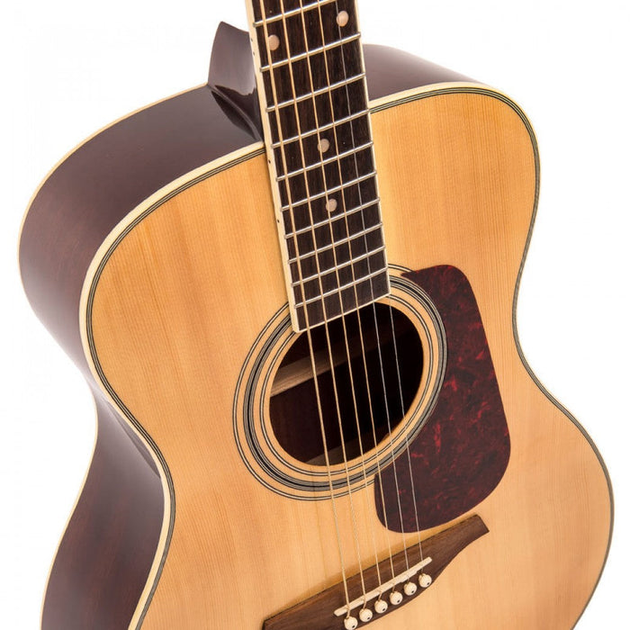 B-Stock Vintage Acoustic Guitar V300 - Solid Spruce Top - Natural - Guitar Warehouse