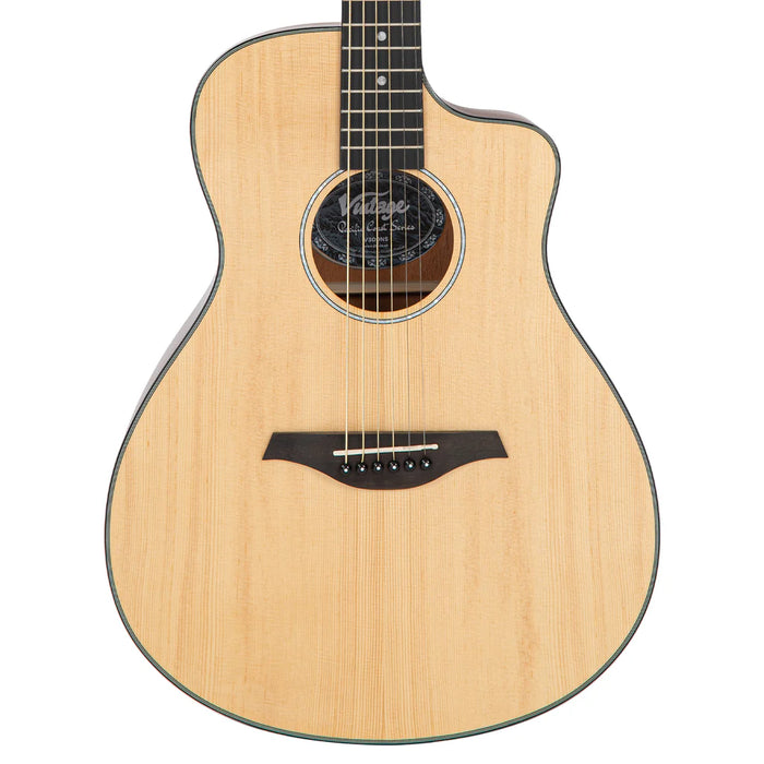 Vintage Pacific Coast Series Acoustic Guitar ~ Natural Spruce