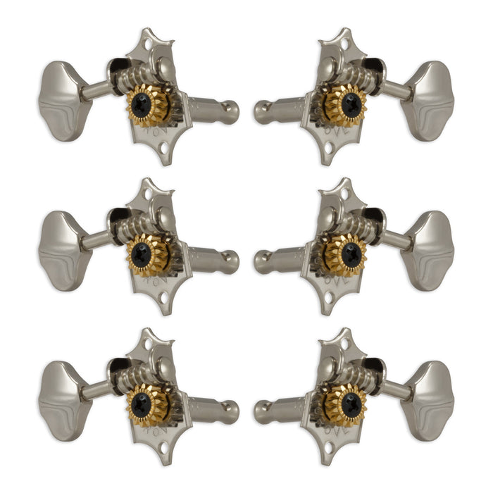 Grover STA-TITE Machineheads ~ 3+3 ~ Vertical ~ Nickel