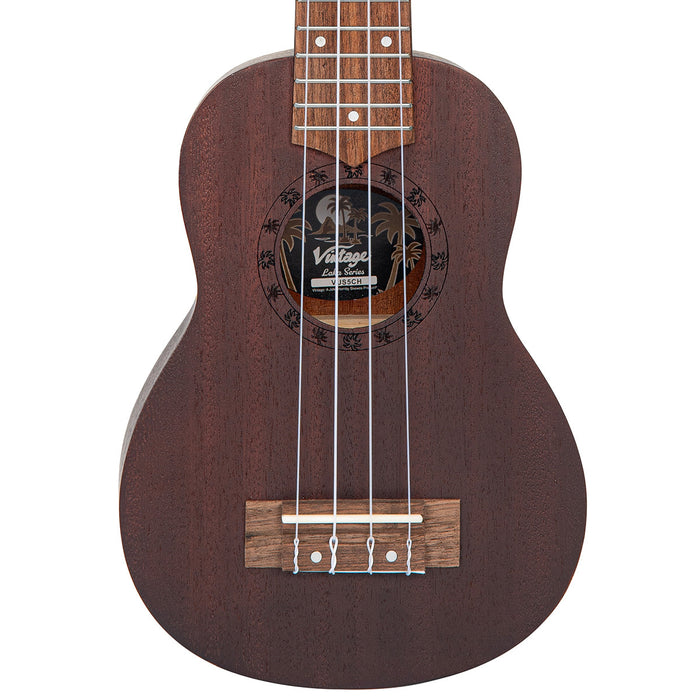 Vintage Laka Sapele Series Soprano Ukulele & Bag ~ Chocolate - Guitar Warehouse