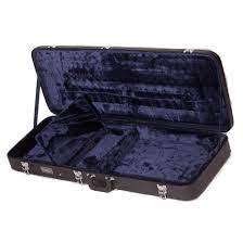 Freestyle Deluxe Hard-Shell Wood Case For Jaguar Style Guitars - Black - Guitar Warehouse