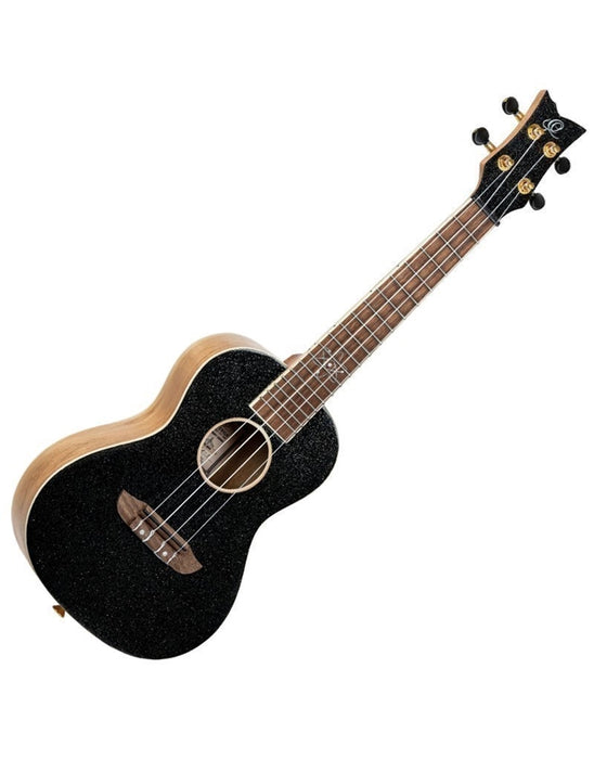 ORTEGA RUEL-MBK Ukulele Concert Metallic Black with Gig bag