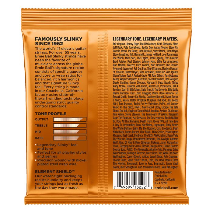 Ernie Ball Hybrid Slinky Electric Guitar Strings 9-46 (3 Pack)