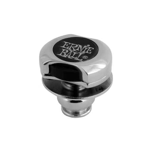 Ernie Ball Straplock Super Lock - Silver w/Black & Gold Logo (Set of 2/Pair) - Guitar Warehouse