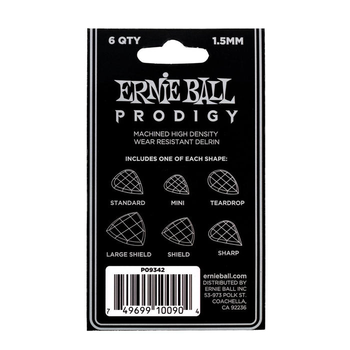 Ernie Ball PRODIGY 1.5mm USA Multipack 6 Different Shapes