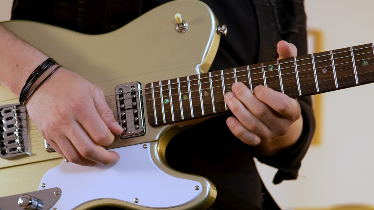 Shergold Telstar Standard ST14 Champagne Gold Electric Guitar - Guitar Warehouse