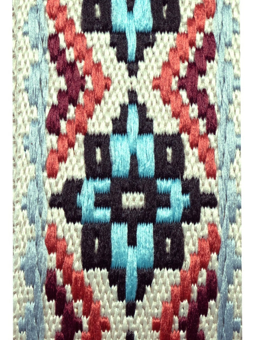 TGI GUITAR STRAP WOVEN COTTON VEGAN - MULTI - Guitar Warehouse