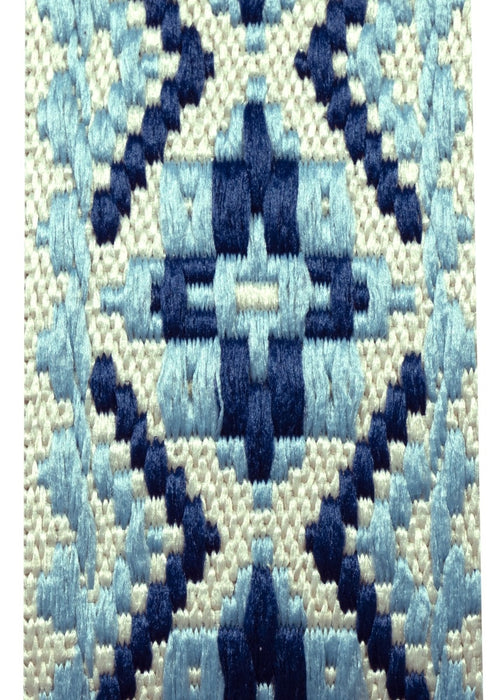 TGI GUITAR STRAP WOVEN COTTON VEGAN - ROYAL BLUE - Guitar Warehouse