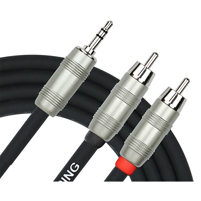 Kirlin Pro Deluxe 3.5mm to RCA Phono Stereo - 6FT