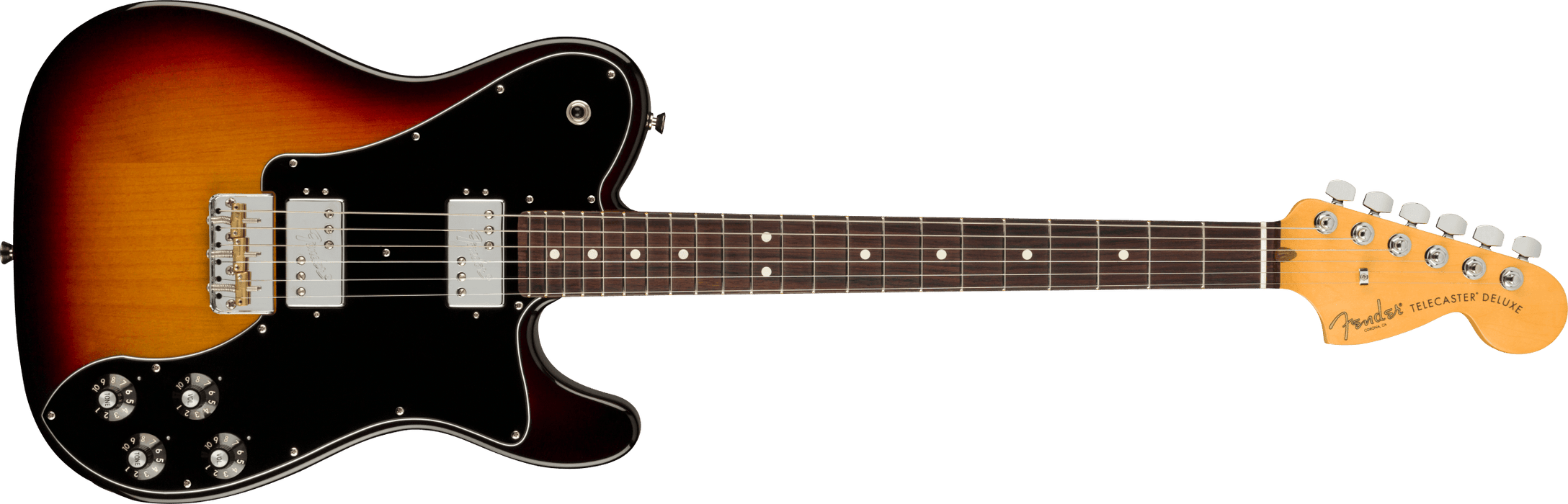 Fender American Professional II Telecaster® Deluxe, Rosewood Fingerboard, 3-Color Sunburst - Guitar Warehouse
