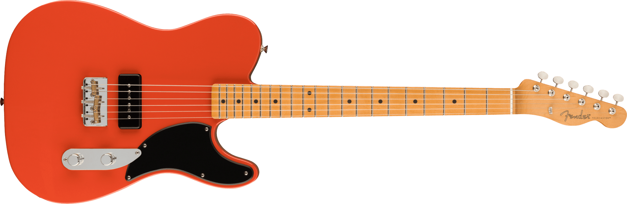 Fender Noventa Stratocaster®, Maple Fingerboard, Feista Red - Guitar Warehouse