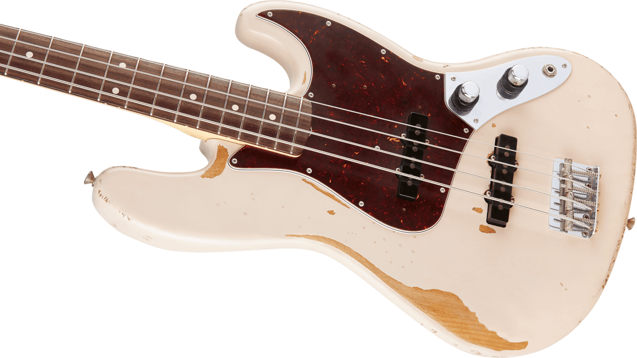 Fender Flea Jazz Bass, Rosewood Fingerboard, Roadworn Shell Pink - Guitar Warehouse