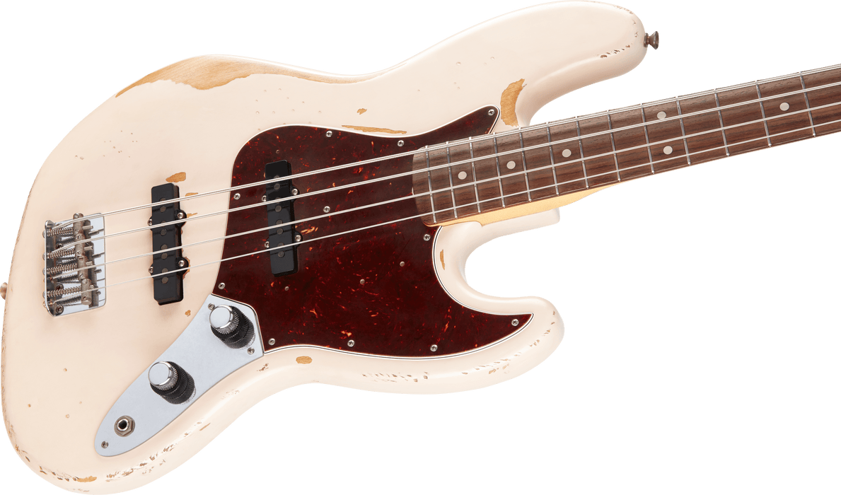 Fender Flea Jazz Bass, Rosewood Fingerboard, Roadworn Shell Pink - Guitar Warehouse