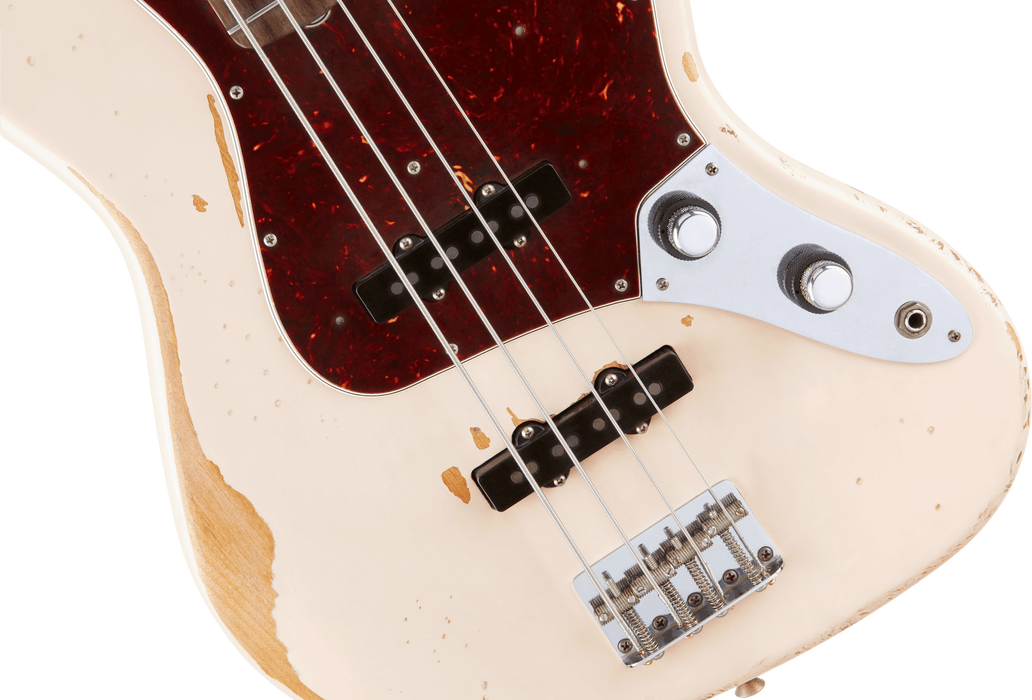 Fender Flea Jazz Bass, Rosewood Fingerboard, Roadworn Shell Pink - Guitar Warehouse