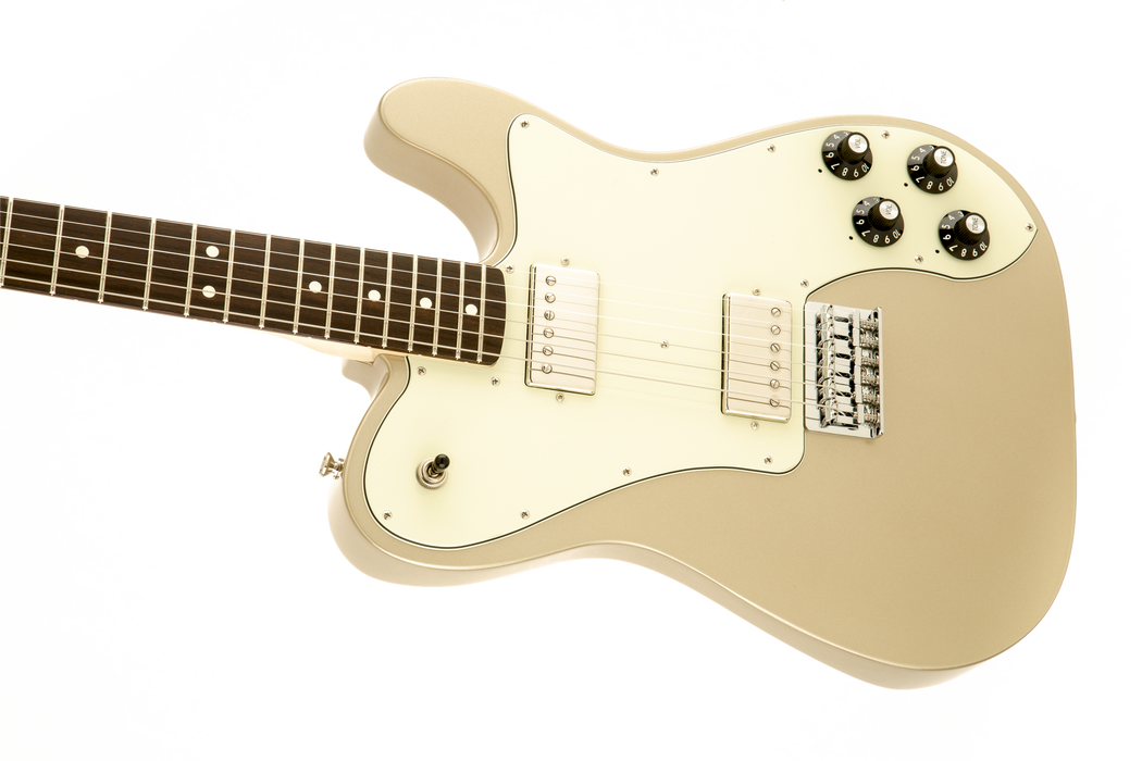 Fender Chris Shiflett Telecaster® Deluxe, Rosewood Fingerboard, Shoreline Gold - Guitar Warehouse