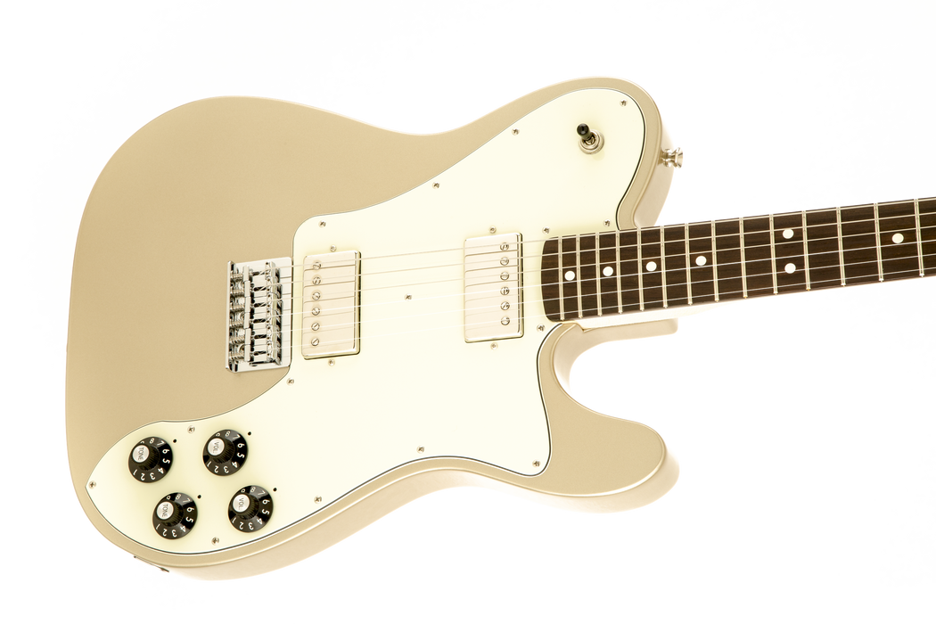 Fender Chris Shiflett Telecaster® Deluxe, Rosewood Fingerboard, Shoreline Gold - Guitar Warehouse