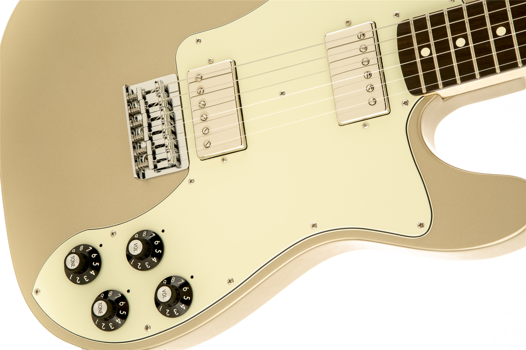 Fender Chris Shiflett Telecaster® Deluxe, Rosewood Fingerboard, Shoreline Gold - Guitar Warehouse