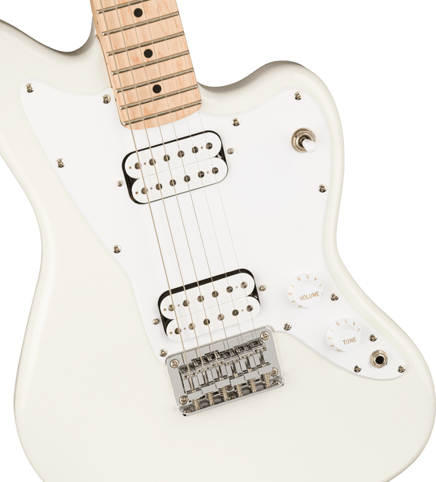 Fender Squier Mini Jazzmaster® HH, Maple Fingerboard, Olympic White - Guitar Warehouse