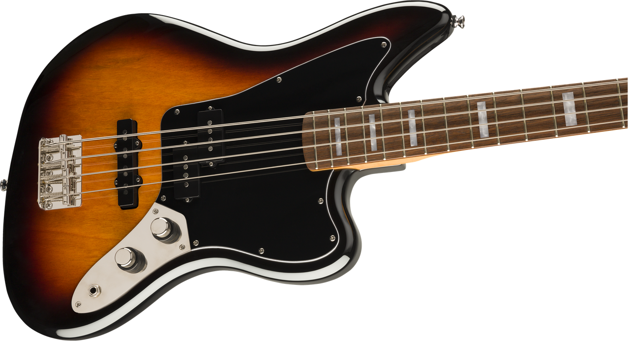 Fender Squier Classic Vibe Jaguar® Bass, Laurel Fingerboard, 3-Color Sunburst  *Includes Deluxe Setup! - Guitar Warehouse