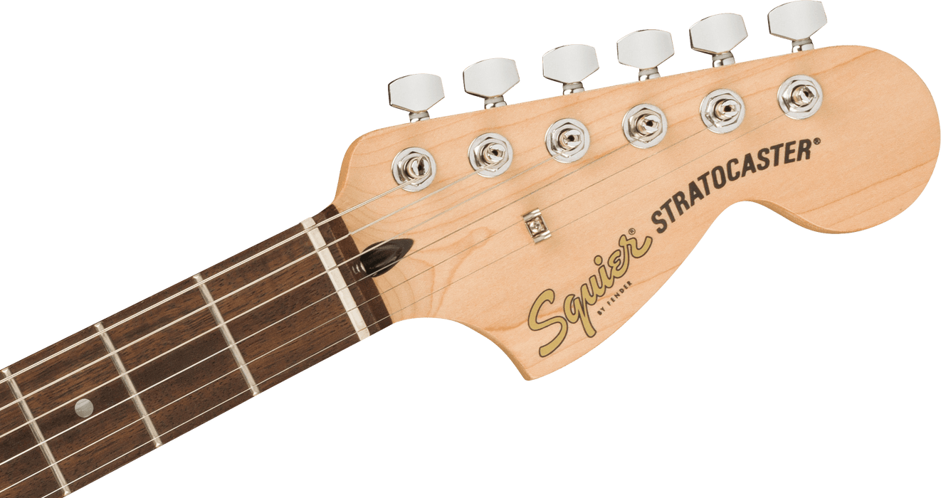 Fender Squier Affinity Series™ Stratocaster®, Laurel Fingerboard, White Pickguard, 3-Color Sunburst - Guitar Warehouse