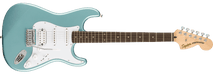 Fender Squier Affinity™ Stratocaster® HSS Laurel Fingerboard, White Pickguard, Ice Blue Metallic - Guitar Warehouse