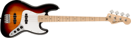 Fender Squier Affinity Series™ Jazz Bass®, Maple Fingerboard, White Pickguard, 3-Color Sunburst - Guitar Warehouse