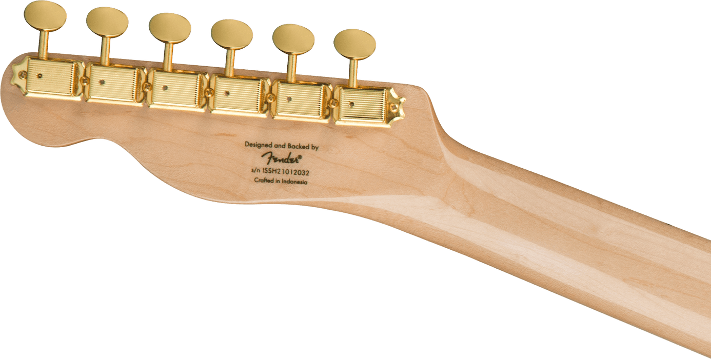 Fender Squier 40th Anniversary Telecaster®, Gold Edition, Laurel Fingerboard, Gold Anodized Pickguard, Black - Guitar Warehouse