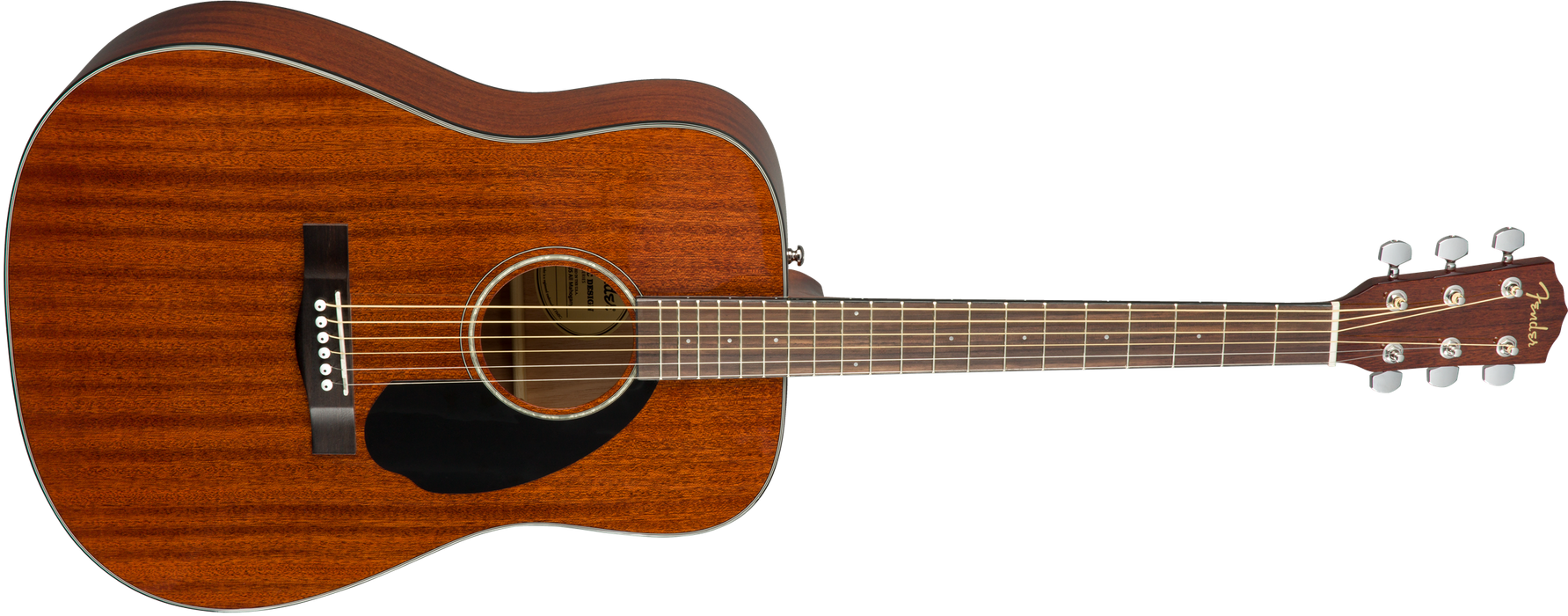 Fender CD-60S Dreadnought, Walnut Fingerboard, All-Mahogany - Guitar Warehouse