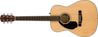 Fender CC-60S Acoustic Concert Left Handed, Walnut Fingerboard, Natural - Guitar Warehouse