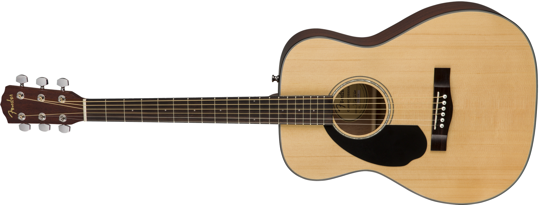 Fender CC-60S Acoustic Concert Left Handed, Walnut Fingerboard, Natural - Guitar Warehouse
