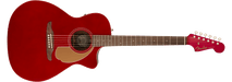 Fender Newporter Player, Acoustic Guitar Walnut Fingerboard, Candy Apple Red - Guitar Warehouse