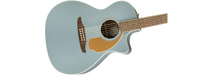 Fender Newporter Player, Acoustic Guitar Walnut Fingerboard, Ice Blue Satin - Guitar Warehouse