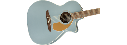 Fender Newporter Player, Acoustic Guitar Walnut Fingerboard, Ice Blue Satin - Guitar Warehouse