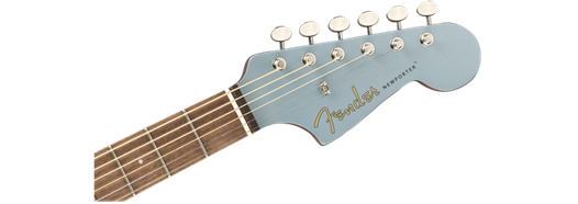 Fender Newporter Player, Acoustic Guitar Walnut Fingerboard, Ice Blue Satin - Guitar Warehouse