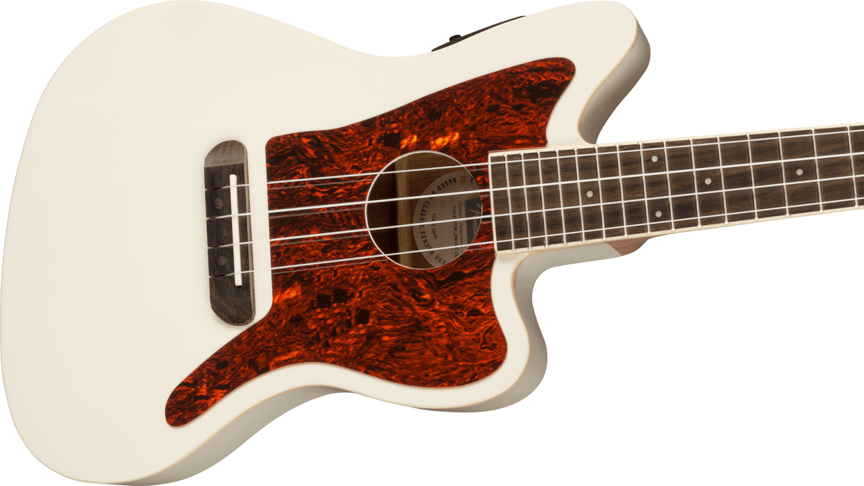 Fender Fullertron Jazzmaster Ukulele - Olympic White - Guitar Warehouse