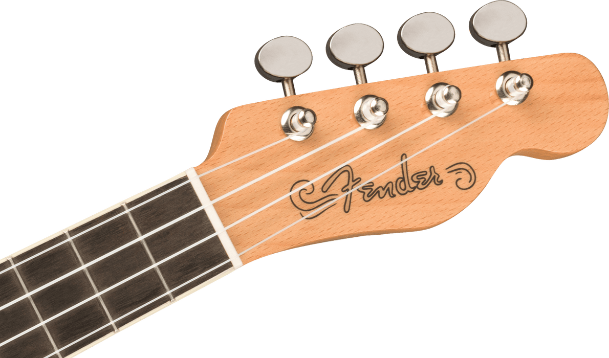 Fender Fullerton Tele® Concert Ukulele - Black - Guitar Warehouse