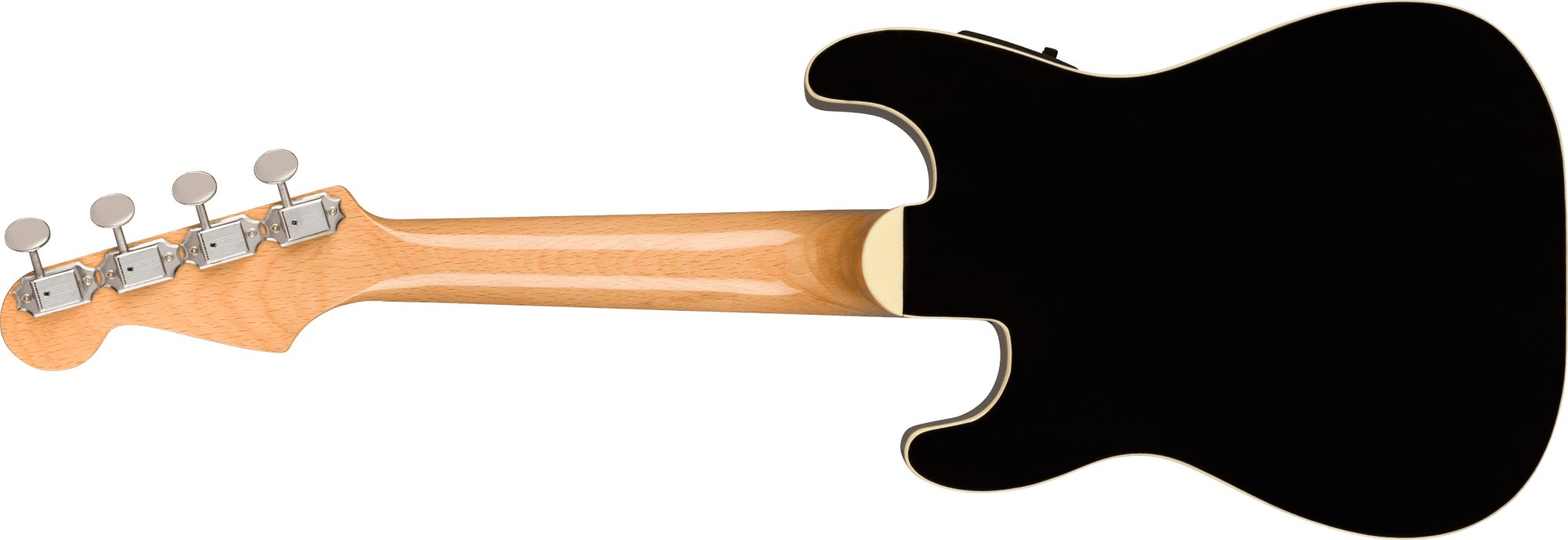 Fender Fullerton Strat® Concert Ukulele - Black - Guitar Warehouse